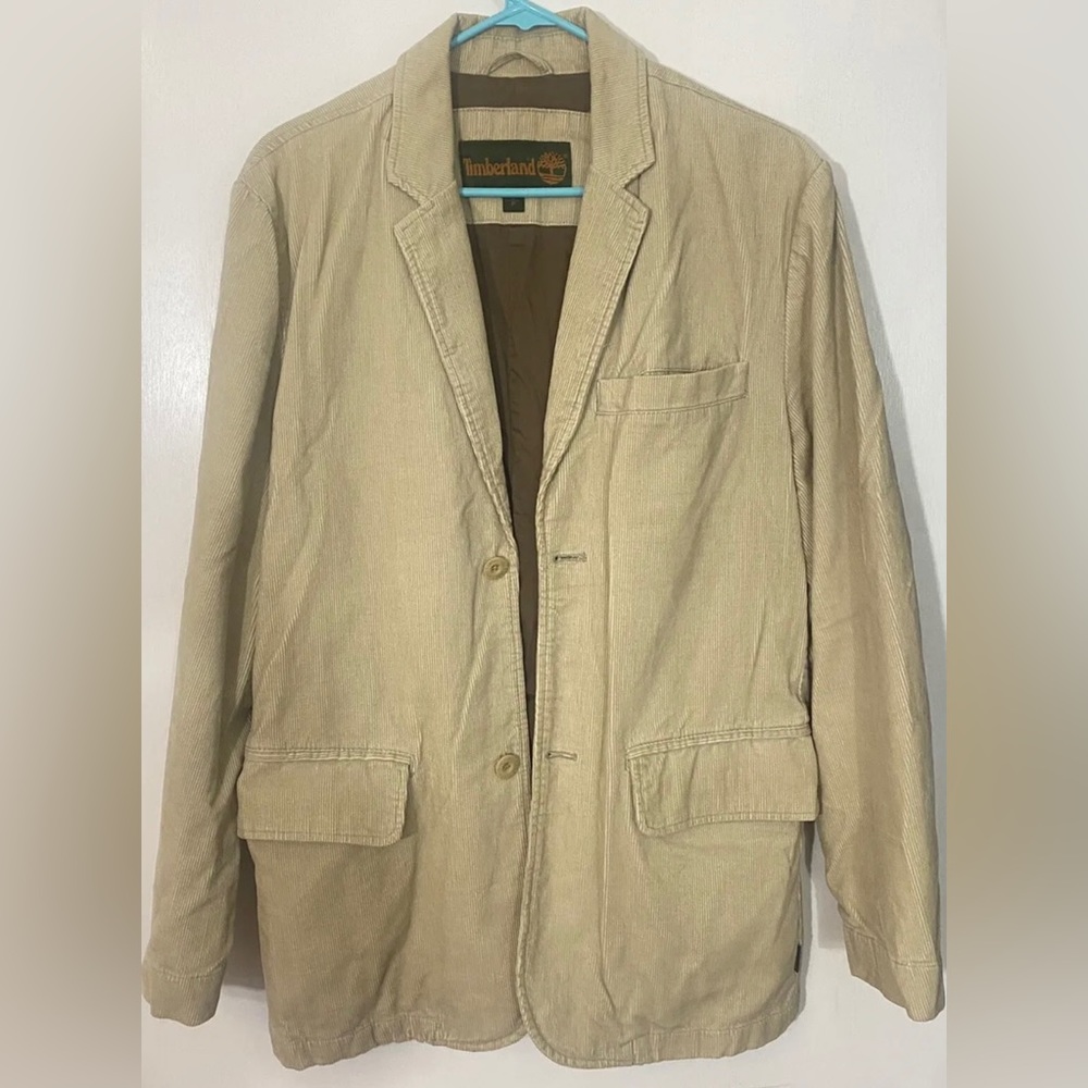 Timberland Men’s Corduroy Fall Jacket Beige Size SP
